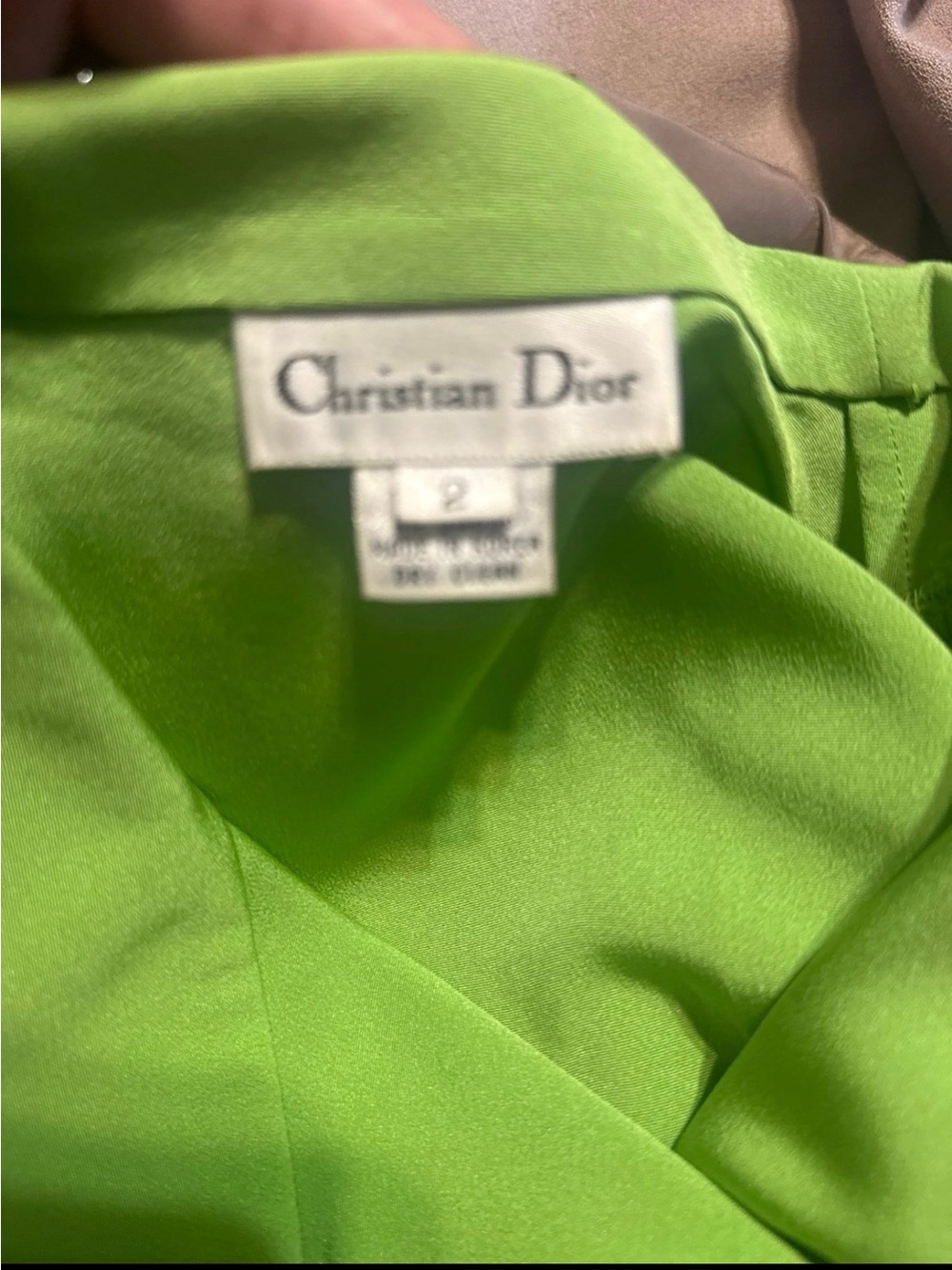 Dior  blouse in Vibrant Lime
